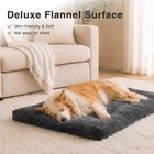 Washable Dog Crate Bed Kennel Mat For Large Dogs 41 X 27 Inch  Gray
