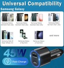 Original 45w Fast Car Charger type-c Cable For Samsung Note Z Fold Flip 6 5 4 3