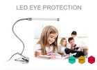 Us Flexible Usb Clip-on Table Lamp Led Clamp Reading study bed laptop desk Light