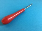 Boye Latch Hook Needle Red Plastic Handle Straight Shank Rug Making Tool Nice