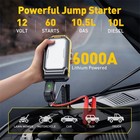 12000mah Portable Car Jump Starter Booster Jumper Box Power Bank Battery Charger