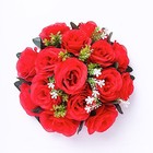 Red 2 Bouquets 10  Silk Roses Artificial Flower Balls Party Events Decorations