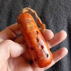 Tibetan Pre 1800s Jade Perma Raka Feng Shui Buddhist Scripture Prayer Bead