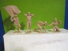 Marx Battleground Iwo Jima Playset Recast Japanese Palms Plastic Toy Soldier