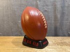Vintage Nebraska Huskers Big Red Football Coin Bank Ceramic chalkware Rare