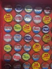 Vintage Bottle Cap Collection With Display 100 Caps  Pretty Cool Piece 