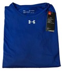 New Under Armour Shirt Youth Xl Blue Heatgear Long Sleeve Nwt