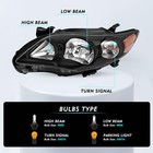 2011-2013 Corolla Headlight Assembly Driver Passenger Side Black 4-door