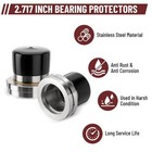 4 Pack 2 717  Trailer Wheel Bearing Protectors Chromed Stainless Steel Wheel Hub