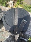 Ludwig Vintage Clam Shell Hard Shell Snare Drum Case Nylon Strap Slip Over