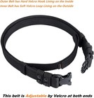 Duty Belt W hook Lining 4 Keepers Police Law Enforcement Correctional Officer   