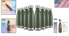 17oz Reusable Sports Water Bottles Bulk - Armygreen  8 Pack
