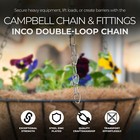 Campbell Chain   Fittings Steel Zinc Plated Inco Double Loop Chain Square Pail