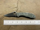 Spyderco Delica 4 Lockback Knife Foliage Green Vg-10 Combinationedge C11psfg