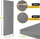    2  Thick Gym Wall Pad - Shockproof Basketball Court  Foam 60x20x2   free Ship