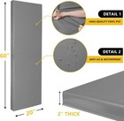    2  Thick Gym Wall Pad - Shockproof Basketball Court   Garage Foam  Free Ship