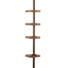 4-tier Corner Shower Caddy Organizer Tension Rod Bathroom Storage Bronze New