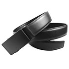 Genuine Leather Mens Ratchet Belt Belts For Men Adjustable Automatic Buckle