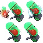 Electronic Led Light Fish Bite Sound Alert Alarm Bell Clip On Fishing Rod Set