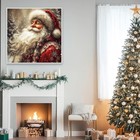 Santa Claus Diamond Art Kit For Adults 13 8 X 13 8 Inch Diy Craft