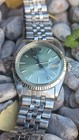 Vintage Rolex Datejust 6605 Olive Green Pie-pan Dial Men s Automatic Watch 1957