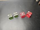 2 Vintage Pair Las Vegas Casino Dice Green Red
