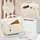 Large Bible Cover W shoulder Strap  Carrying Book Case Church Bag-corduroy Beige