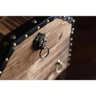 Vintiquewise Decorative Storage Trunk 11  X 17  X 11 25  Wood Natural Finish