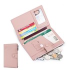 Genuine Leather Passport Cover Travel Wallet Rfid Blocking Passport Holder Slot