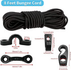 Kayak Deck Rigging Kit 8 Feet Bungee Cord With Bungee Cord Ends Hooks