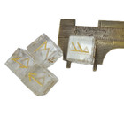 Clear Crystal Rune Set Symbols Gemstone Cube Healing Crystal Viking Runes 4 pcs