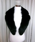 Beautiful 46    Vintage Lush Long-hair Black    mink    Stole Wrap Scarf Collar - Euc
