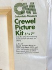 Vintage Crewel Picture Kit 1977 Field Mouse And Mushroom 5x7 Needlepoint Diy