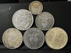 1903p 1907s 1909s Philippines Silver 1 Peso 50 Centavos 20 Centavos  6  Coin Lot