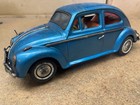 Bandai Volkswagen Beetle Tin Battery Toy Car Visible Engine