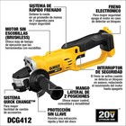Dewalt  Dcg412b  20v Max Cut-off Tool Tool Only Includes Unit instruction Guide