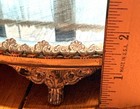 Antique 12  Victorian Quadruple Silverplate Beveled Mirror Tray Footed Plateau