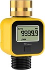Water Flow Meter With Brass Metal Thread  Measures Gallons liters   Flow Rate Us