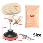 Car Glass Scratch Removal Polishing Kit 230g Cerium Oxide Powder   3  Polish Pad