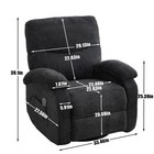 Hot Massage Manual Lounge Chair  With Rocker Arms And Rotating Fabric  With Cup