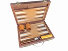 Vtg Crisloid Backgammon With Approx  1 5    X 1 3    Brown   Butterscotch Bakelite