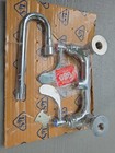 T s Wall Mount Faucet 8  Centers  Rigid Spout  Long Comfort Levers