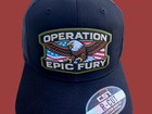 New U s Military Operation Epic Fury Hat Eagle With U s Flag