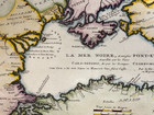 Black Sea Ukraine Crimea 1705 Nicolas De Fer Unusual Antique Map 18th Century
