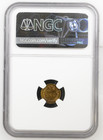 1849 Hart s Gold Of The West Cird-2 California Fractional Ngc Unc Rarity 6 