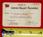 1904 Lehigh Valley Railroad Pass Pennsylvania New York Annual Lv Railway Ticket