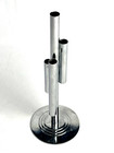 Chase Chrome Skyscraper 4-stem Bud Vase Vtg Art Deco Era Machine Age