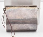 Vintage Sterling Silver Mexico Purse Shaped Opening Flap Pill Box New With Tags