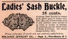 Ad Lot Of 6 Early  Sash Buckle Ads Low Silver Reliance Bedford 