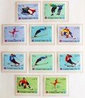 Yemen 1968 Olympics  Xf Perf   Imperf Mnh    Sets sheets  Winter Sports Airmails